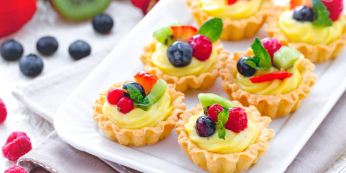 cestini crema e frutta